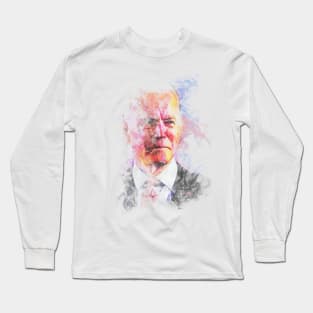 Joe biden pop art illustration Long Sleeve T-Shirt